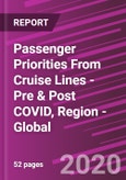Passenger Priorities From Cruise Lines - Pre & Post COVID, Region - Global- Product Image