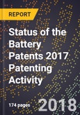 Status of the Battery Patents 2017 Patenting Activity- Product Image