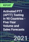 Activated PTT (APTT) Testing in 90 Countries - Five-Year Volume and Sales Forecasts, Supplier Sales and Shares, Competitive Analysis, Diagnostic Assays and Instrumentation - Product Image