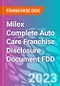 Milex Complete Auto Care Franchise Disclosure Document FDD - Product Thumbnail Image