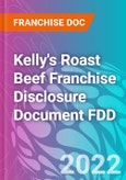 Kelly's Roast Beef Franchise Disclosure Document FDD- Product Image