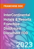 InterContinental Hotels & Resorts Franchise Disclosure Document FDD- Product Image