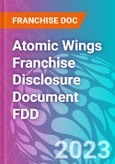 Atomic Wings Franchise Disclosure Document FDD- Product Image
