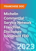 Michelin Commercial Service Network Franchise Disclosure Document FDD- Product Image