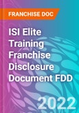 ISI Elite Training Franchise Disclosure Document FDD- Product Image