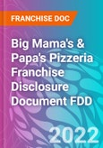 Big Mama's & Papa's Pizzeria Franchise Disclosure Document FDD- Product Image