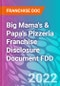Big Mama's & Papa's Pizzeria Franchise Disclosure Document FDD - Product Thumbnail Image