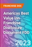 Americas Best Value Inn Franchise Disclosure Document FDD- Product Image