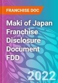 Maki of Japan Franchise Disclosure Document FDD- Product Image