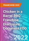 Chicken in a Barrel BBQ Franchise Disclosure Document FDD- Product Image