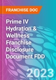 Prime IV Hydration & Wellness Franchise Disclosure Document FDD- Product Image