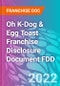 Oh K-Dog & Egg Toast Franchise Disclosure Document FDD - Product Thumbnail Image
