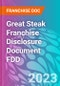 Great Steak Franchise Disclosure Document FDD - Product Thumbnail Image