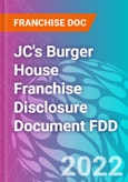 JC's Burger House Franchise Disclosure Document FDD- Product Image