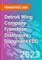Detroit Wing Company Franchise Disclosure Document FDD - Product Thumbnail Image