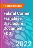 Falafel Corner Franchise Disclosure Document FDD- Product Image