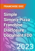 Simple Simon's Pizza Franchise Disclosure Document FDD- Product Image