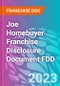 Joe Homebuyer Franchise Disclosure Document FDD - Product Thumbnail Image