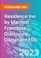 Residence Inn by Marriott Franchise Disclosure Document FDD - Product Thumbnail Image