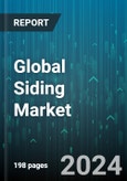 Global Siding Market by Material (Fiber Cement, Vinyl, Wood), End-Use industry (Non-Residential, Residential) - Forecast 2024-2030- Product Image