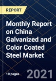 Monthly Report on China Galvanized and Color Coated Steel Market- Product Image