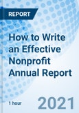 How to Write an Effective Nonprofit Annual Report- Product Image