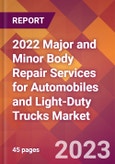 2022 Major and Minor Body Repair Services for Automobiles and Light-Duty Trucks Global Market Size & Growth Report with COVID-19 Impact- Product Image