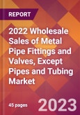 2022 Wholesale Sales of Metal Pipe Fittings and Valves, Except Pipes and Tubing Global Market Size & Growth Report with COVID-19 Impact- Product Image