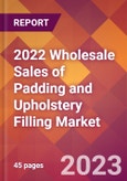 2022 Wholesale Sales of Padding and Upholstery Filling Global Market Size & Growth Report with COVID-19 Impact- Product Image