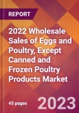 2022 Wholesale Sales of Eggs and Poultry, Except Canned and Frozen Poultry Products Global Market Size & Growth Report with COVID-19 Impact- Product Image