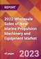 2022 Wholesale Sales of New Marine Propulsion Machinery and Equipment Global Market Size & Growth Report with COVID-19 Impact - Product Image
