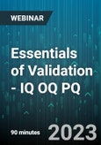 Essentials of Validation - IQ OQ PQ - Webinar (Recorded)- Product Image