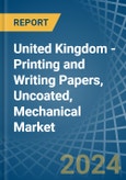 United Kingdom - Printing and Writing Papers, Uncoated, Mechanical - Market Analysis, Forecast, Size, Trends and Insights. Update: COVID-19 Impact- Product Image