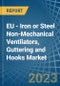 EU - Iron or Steel Non-Mechanical Ventilators, Guttering and Hooks - Market Analysis, Forecast, Size, Trends and Insights. Update: COVID-19 Impact - Product Thumbnail Image