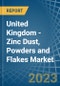 United Kingdom - Zinc Dust, Powders and Flakes (Excluding Zinc Dust Powders or Flakes Prepared as Colours, Paints or the like, Zinc Pellets) - Market Analysis, Forecast, Size, Trends and Insights. Update: COVID-19 Impact - Product Thumbnail Image