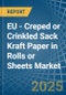 EU - Creped or Crinkled Sack Kraft Paper in Rolls or Sheets - Market Analysis, Forecast, Size, Trends and insights. Update: COVID-19 Impact - Product Thumbnail Image