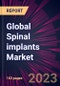 Global Spinal implants Market 2024-2028 - Product Image