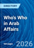 Who's Who in Arab Affairs- Product Image