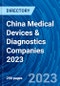 China Medical Devices & Diagnostics Companies 2023 - Product Thumbnail Image