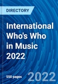 International Who's Who in Music 2022- Product Image