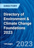 Directory of Environment & Climate Change Foundations 2023- Product Image