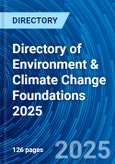 Directory of Environment & Climate Change Foundations 2025- Product Image