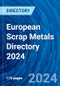 European Scrap Metals Directory 2024 - Product Thumbnail Image