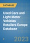 Used Cars and Light Motor Vehicles Retailers Europe Database - Product Thumbnail Image