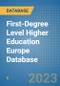 First-Degree Level Higher Education Europe Database - Product Thumbnail Image