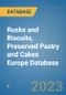 Rusks and Biscuits, Preserved Pastry and Cakes Europe Database - Product Image