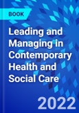 Leading and Managing in Contemporary Health and Social Care- Product Image