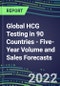 2022-2026 Global HCG Testing in 90 Countries - Five-Year Volume and Sales Forecasts, Supplier Sales and Shares, Competitive Analysis, Diagnostic Assays and Instrumentation - Product Thumbnail Image