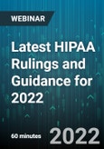Latest HIPAA Rulings and Guidance for 2022 - Webinar (Recorded)- Product Image