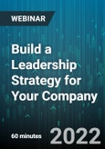 Build a Leadership Strategy for Your Company - Webinar (Recorded)- Product Image